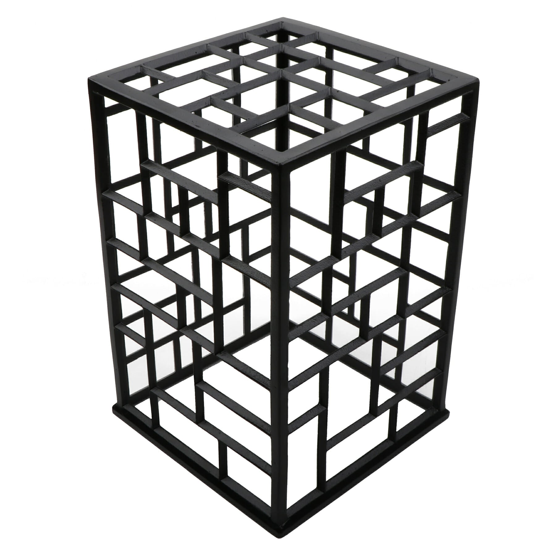 Bugambilia Mondrian 10" Square Powder-Coated Riser, Solid Black