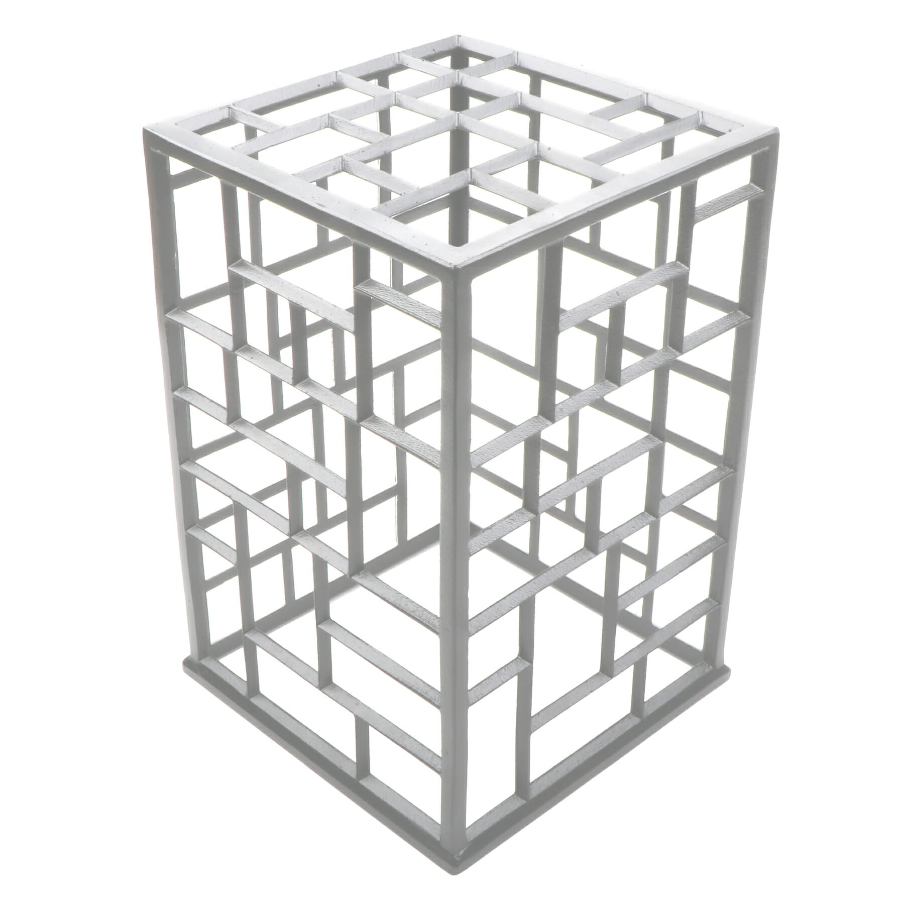 Bugambilia Mondrian 10" Square Powder-Coated Riser, Solid White