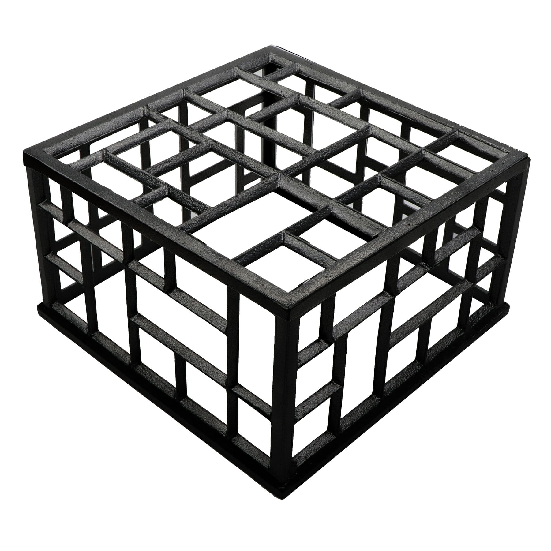 Bugambilia Mondrian 13" Square Powder-Coated Riser, Solid Black