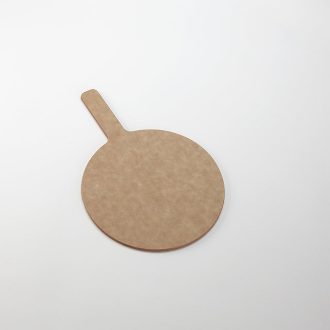 11" Round Pressed Wood Pizza Peel, 5" Handle