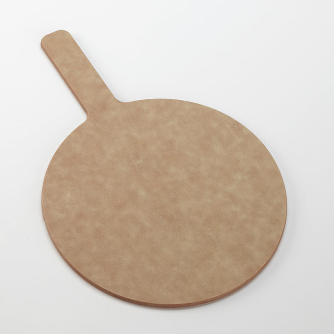 16" Round Pressed Wood Pizza Peel, 5" Handle