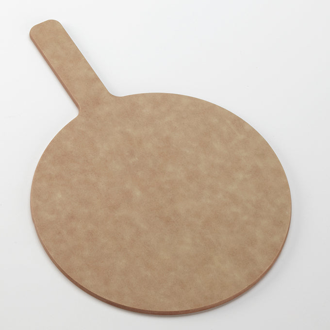 17" Round Pressed Wood Pizza Peel, 5" Handle