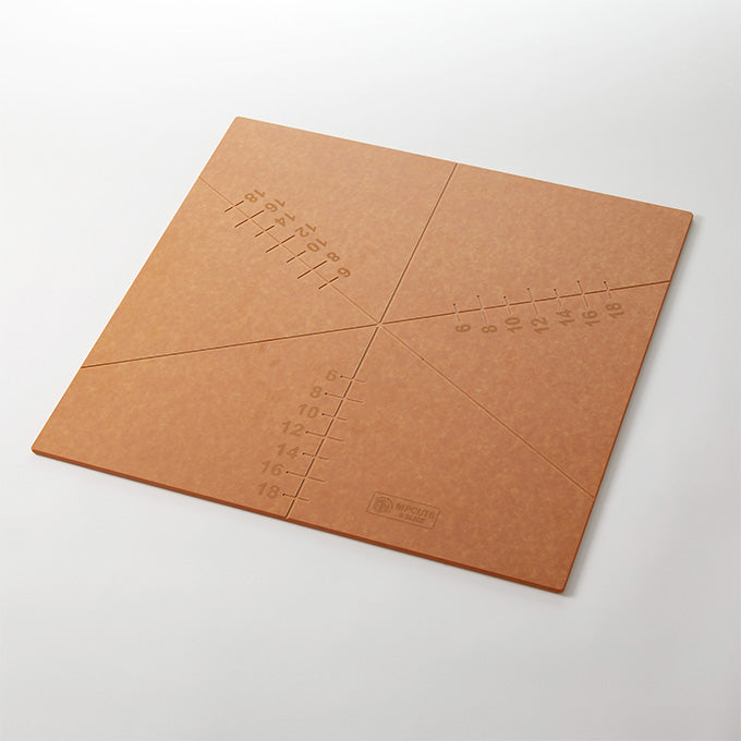 Pizza Slice Cutting Board and Guide, markings for 6 slice