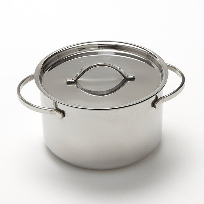 14 oz. Round Mini Stainless Steel Pot and Lid
