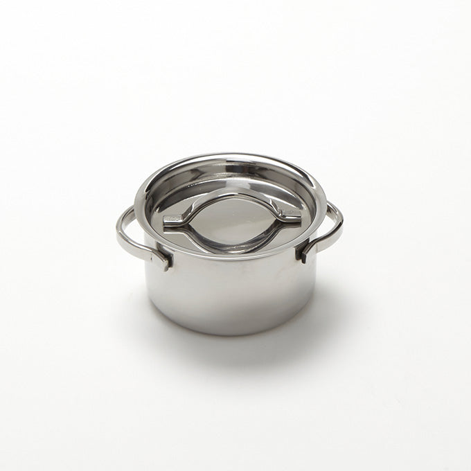 4 oz. Round Mini Stainless Steel Pot and Lid