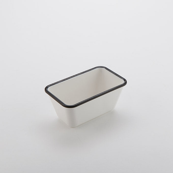 Endurance™ 26 oz. Rectangular Serving Bowl, White w/Black Rim