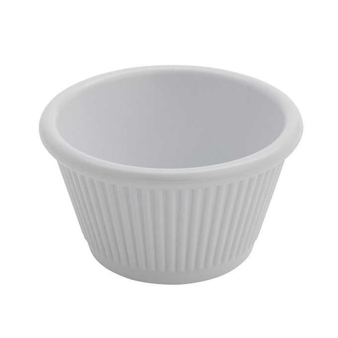 4 oz. Fluted Melamine Ramekin, White