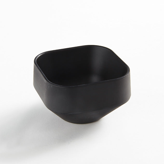 3 oz. Square Melamine Sauce Cup, Black Matte
