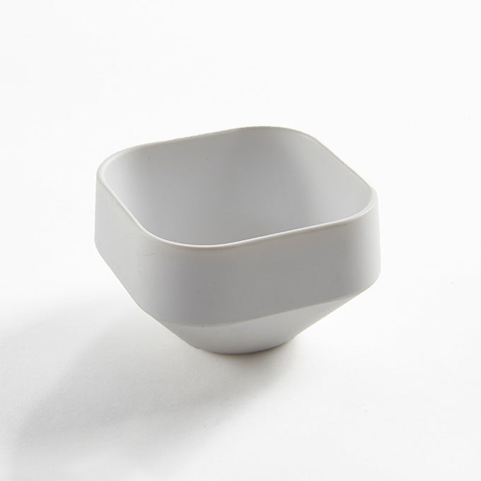 3 oz. Square Melamine Sauce Cup, White Matte
