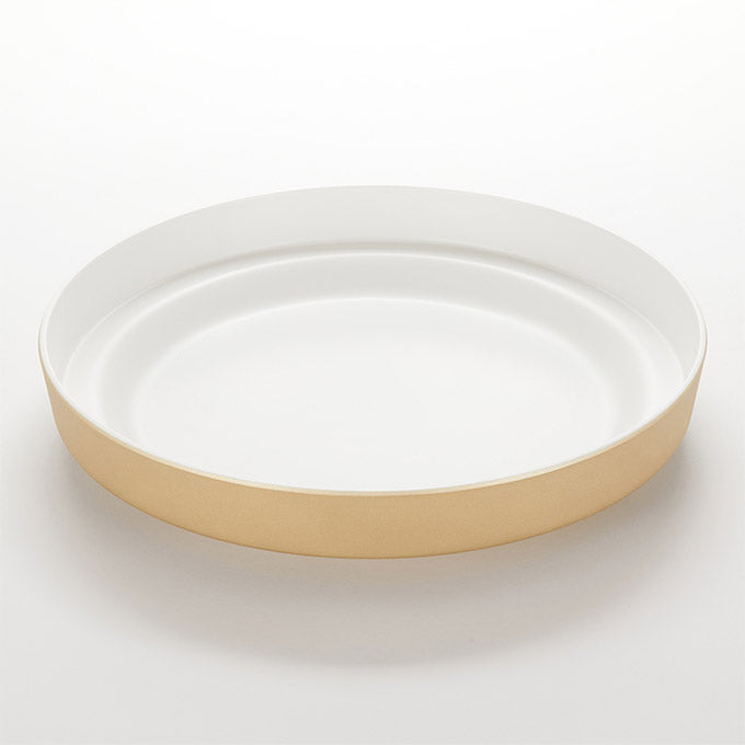 13" Melamine Seafood Tray, Gold