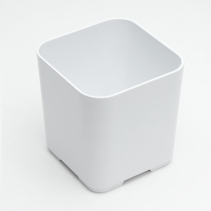4-7/8" Square Melamine Jar, White