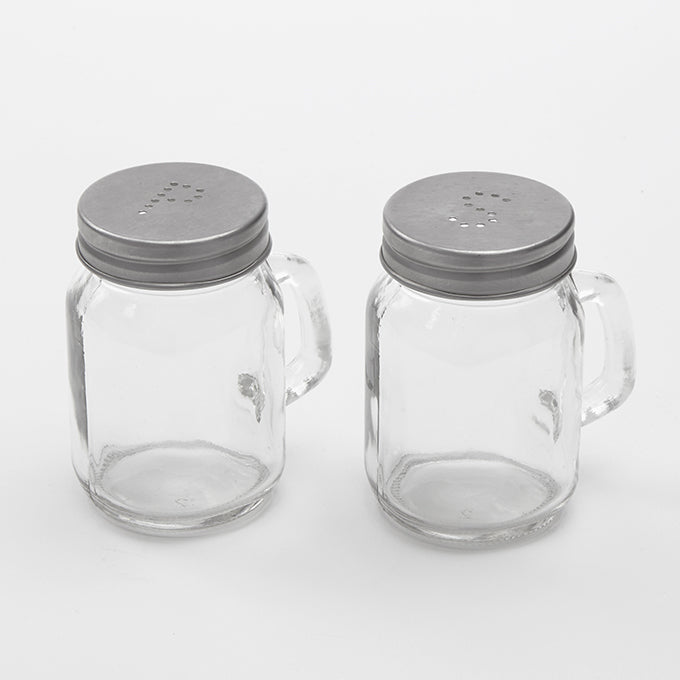 4 oz. Mason Jar Salt & Pepper Shaker Set, Glass