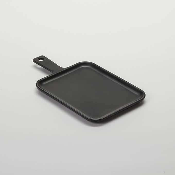 6-7/8" x 5-1/2" Melamine Serving Peel, Black