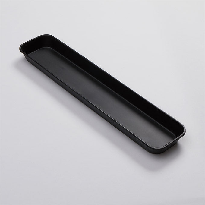 150 oz. Black Melamine Endurance Market Tray, 29-3/4"L x 6-1/8"W x 2"H