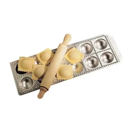 Imperia Ravioli Mold with Rolling Pin, 2" Square (12 Count)