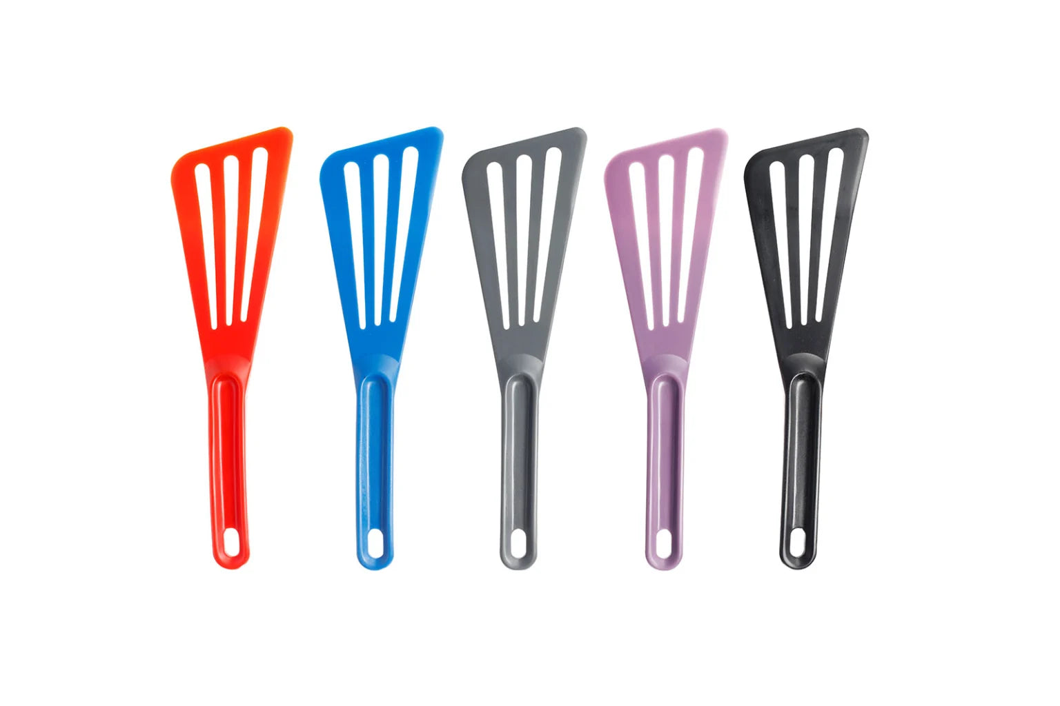 Exoglass® 12" Slotted Pelton Spatula, Red