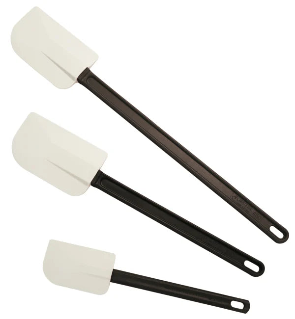 13-3/4" Elveo Spatula, Square Paddle Blade, Black