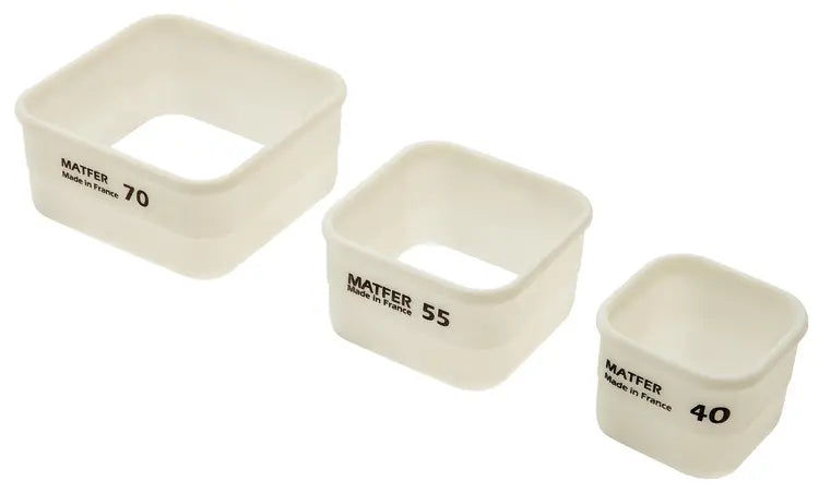 1-1/2" x 1-1/2" Exoglass® Composite Square Pastry Cutter, Heat-Resistant