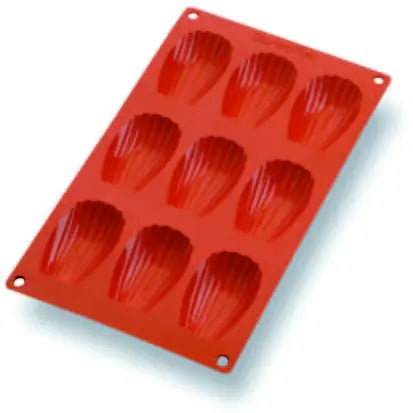 Gastroflex® Silicone Madeleine Mold, 9 Count