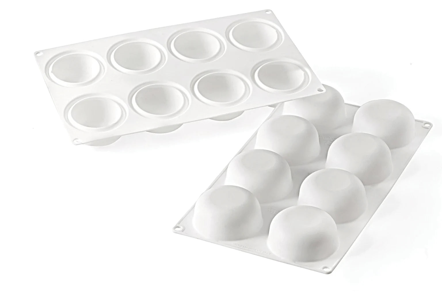 Silikomart® “Stone” 3D Silicone Mold, 2 1/2" Spheres (8 Count)