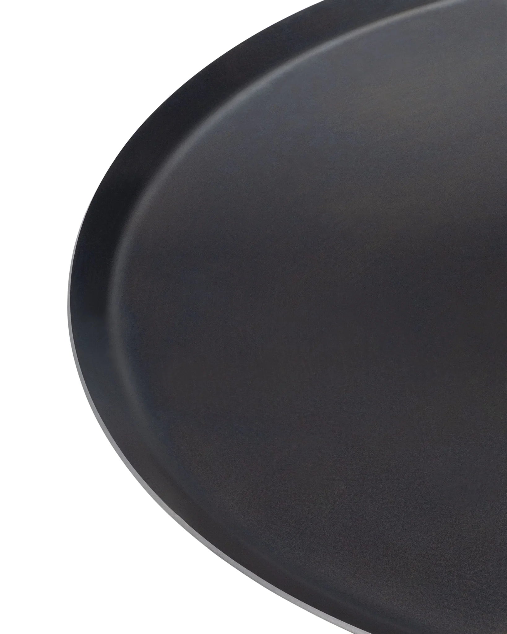 Round Black Steel Oven Sheet, 12 5/8"