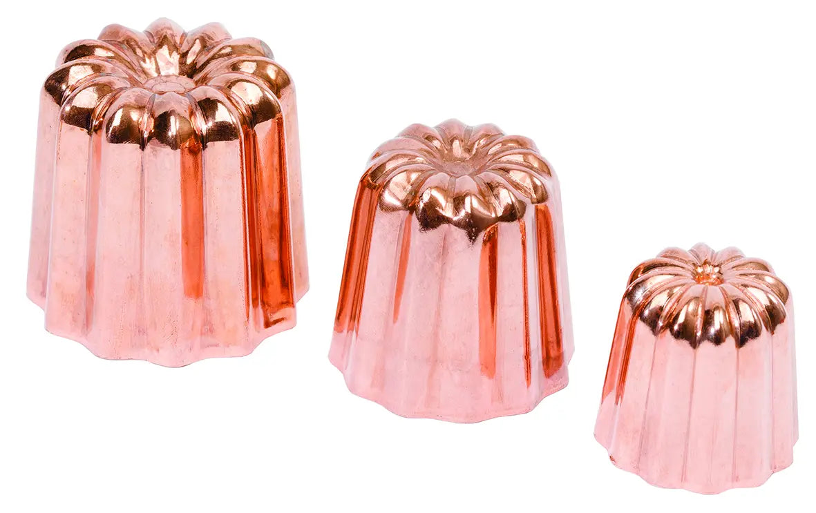 1-3/8" Round Cannele Mold, Fluted