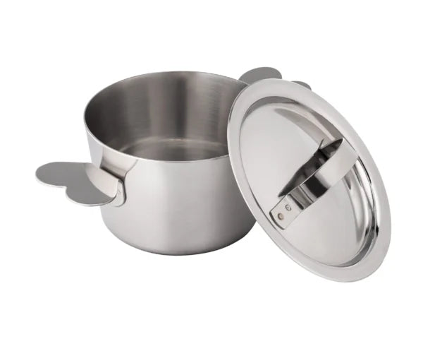 4" Round Charlotte Mold w/ Handles, Stainless Steel
