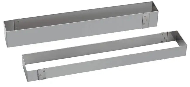 14-1/2" x 3-1/2" x 1-1/2"H Stainless Steel Rectangular Mousse Frame, Bottomless (Interior)