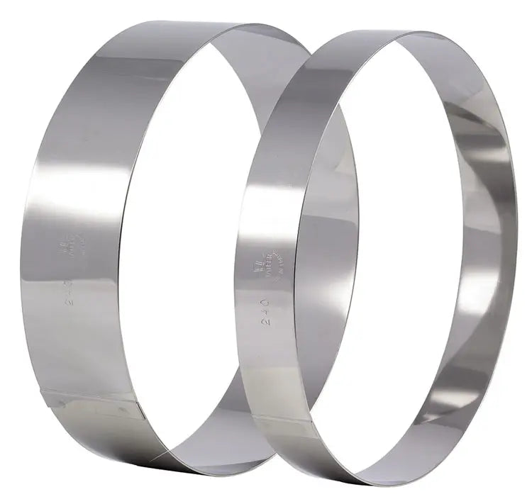 4-3/4" ID x 2-3/8"H Stainless Steel Ice Cream/Cake Ring, Bottomless