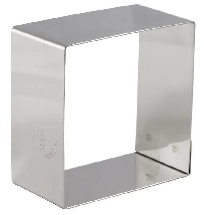 2-1/4" x 2-1/4" x 1-3/16"H Stainless Steel Square Nonnette Ring, , 4-Pack