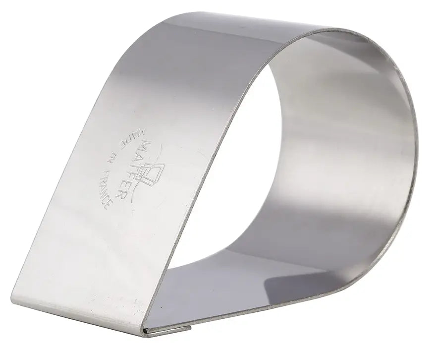 3-1/4" x 2" x 1-1/2"H Stainless Steel Tear Nonnette Ring, , 4-Pack