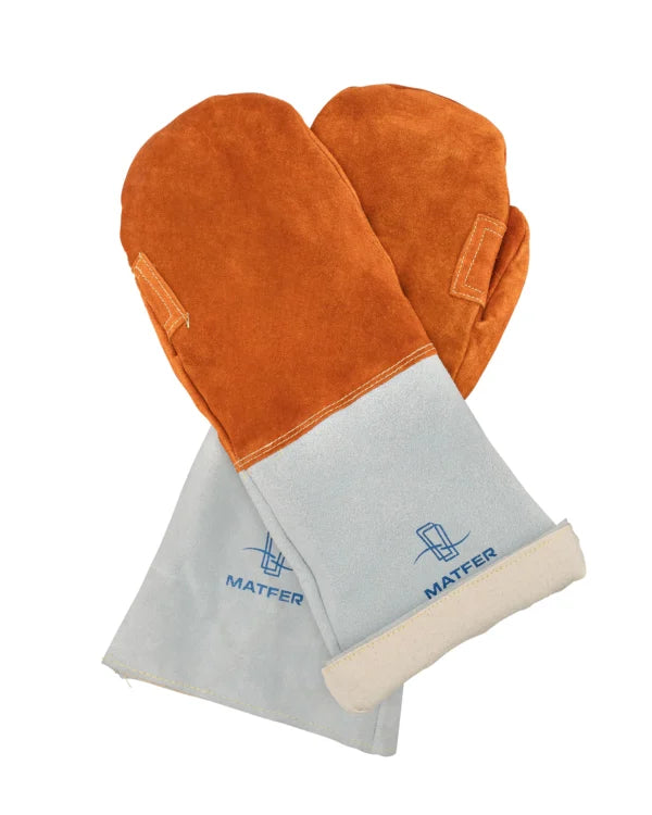 Leather Baker Oven Mitt, 8"