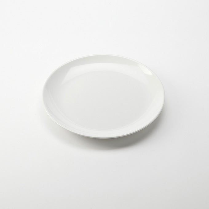 12" Round Melamine Plate, White
