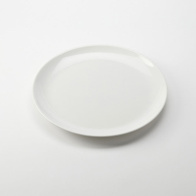 14" Round Melamine Plate, White