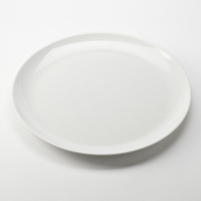 18" Round Melamine Plate, White