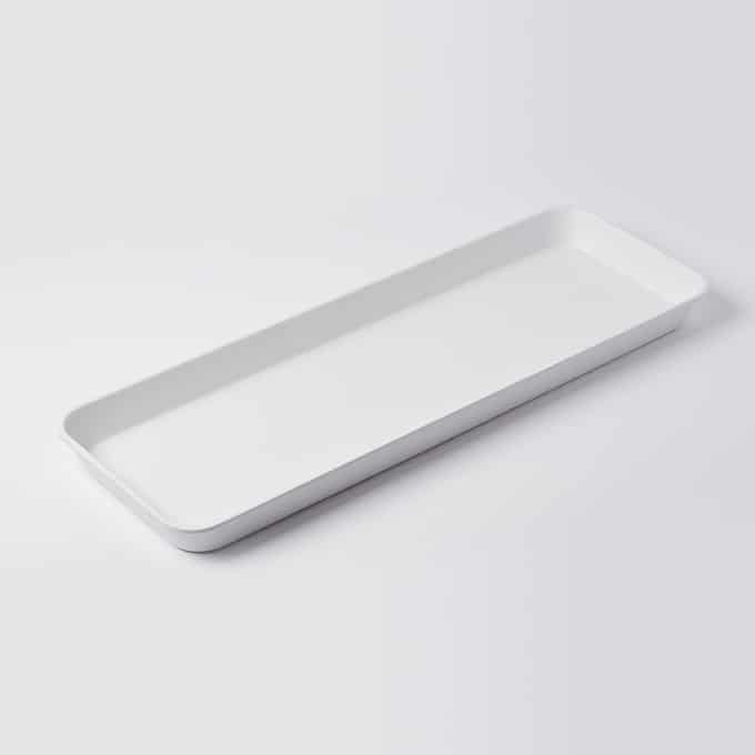 270 oz. White Melamine Endurance Market Tray, 29-3/4"L x 10-1/2"W x 2"H