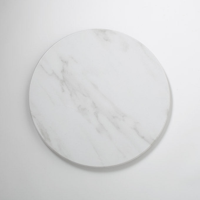 Naturals™ 17-1/4" Round Melamine Serving Board, White