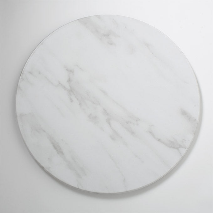 Naturals™ 21-1/2" Round Melamine Serving Board, White