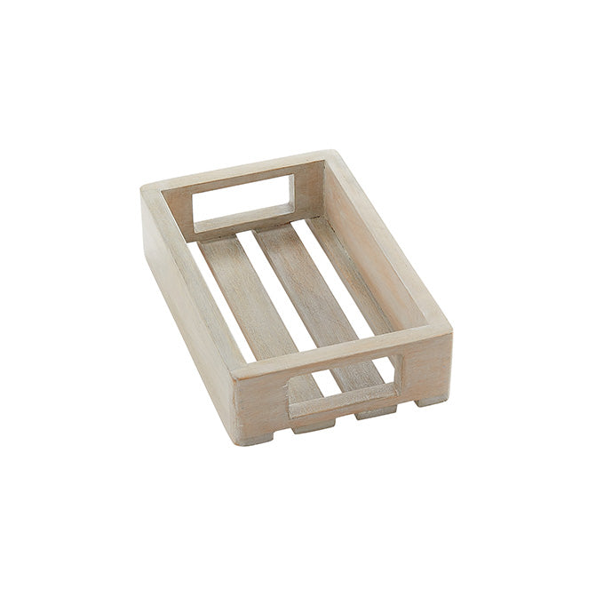 10-1/8" Wooden Crate, Sun-Bleached