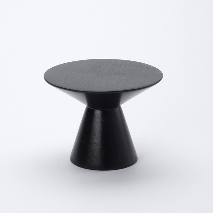 7 D x 5-1/4" H Espresso Wood Pedestal