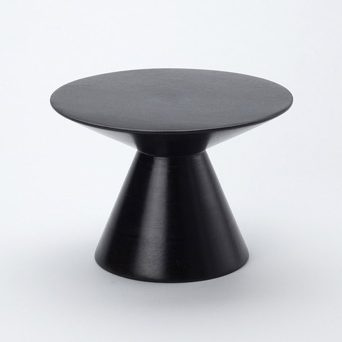 9 D x 6-1/4" H Espresso Wood Pedestal