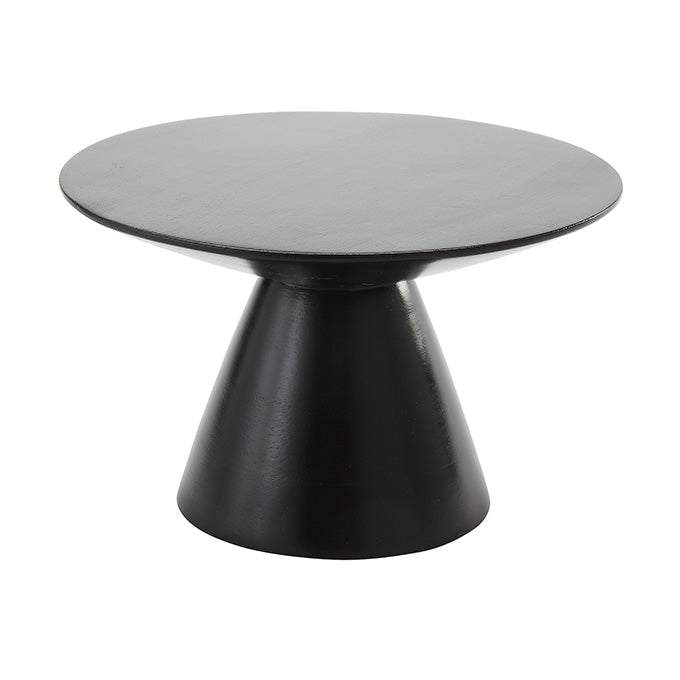 7-1/4" H Espresso Wood Pedestal