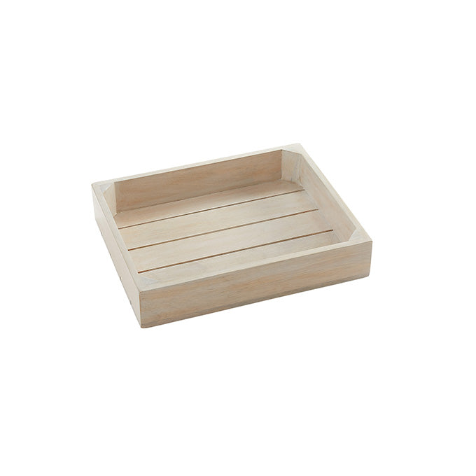 Half Size Wooden Crate, Sun-Bleached