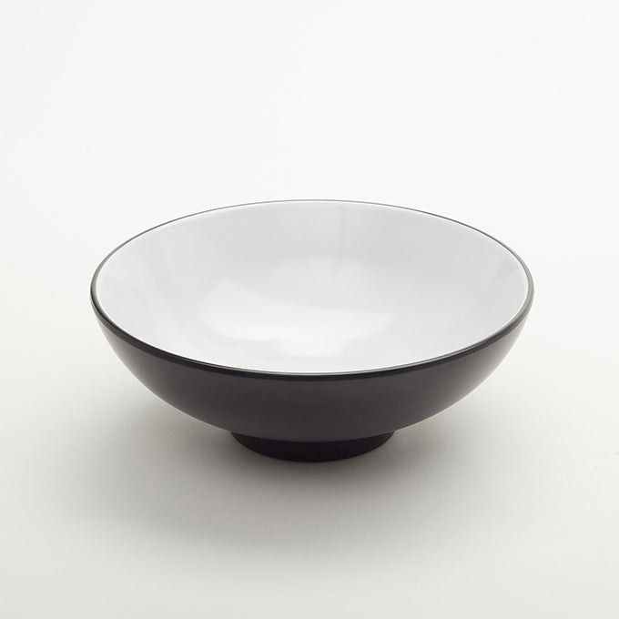 32 oz. Melamine Noodle Bowl, Black/White