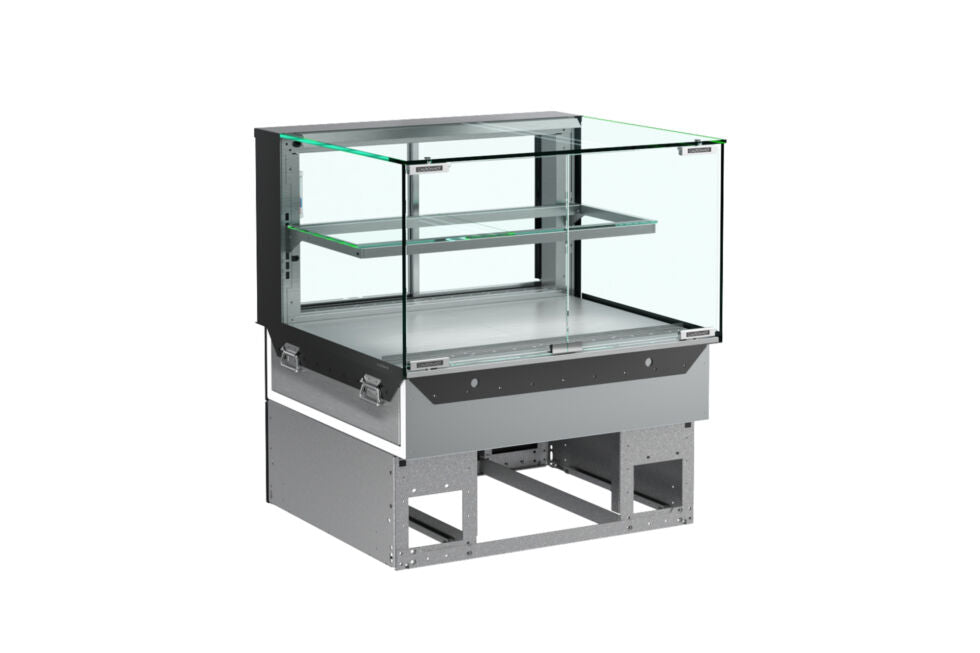 Reveal® Service Heated Slide In Counter Case, 47-3/4"W x 33"D x 20-3/8"H