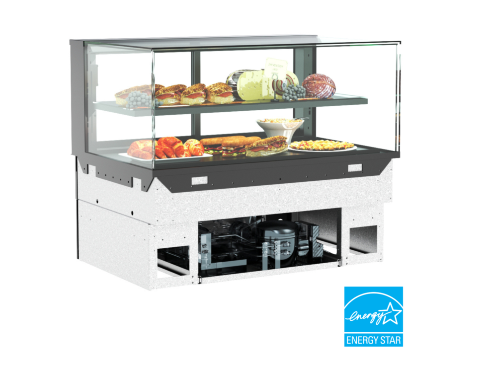 Reveal® Service Refrigerated Slide In Counter Case, 47-3/4"W x 33"D x 20-3/8"H