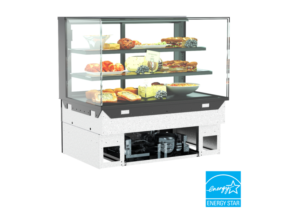 Reveal® Service Refrigerated Slide In Counter Case, 35-3/4"W x 33"D x 27-7/8"H