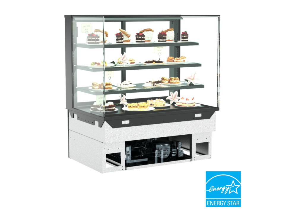 Reveal® Service Refrigerated Slide In Counter Case, 35-3/4"W x 33"D x 35-3/8"H