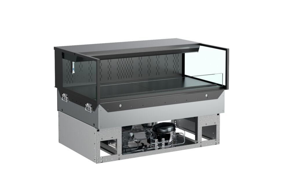 Reveal® Self-Service Refrigerated Slide In Counter Case, 47-3/4"W x 33"D x 13-5/8"H