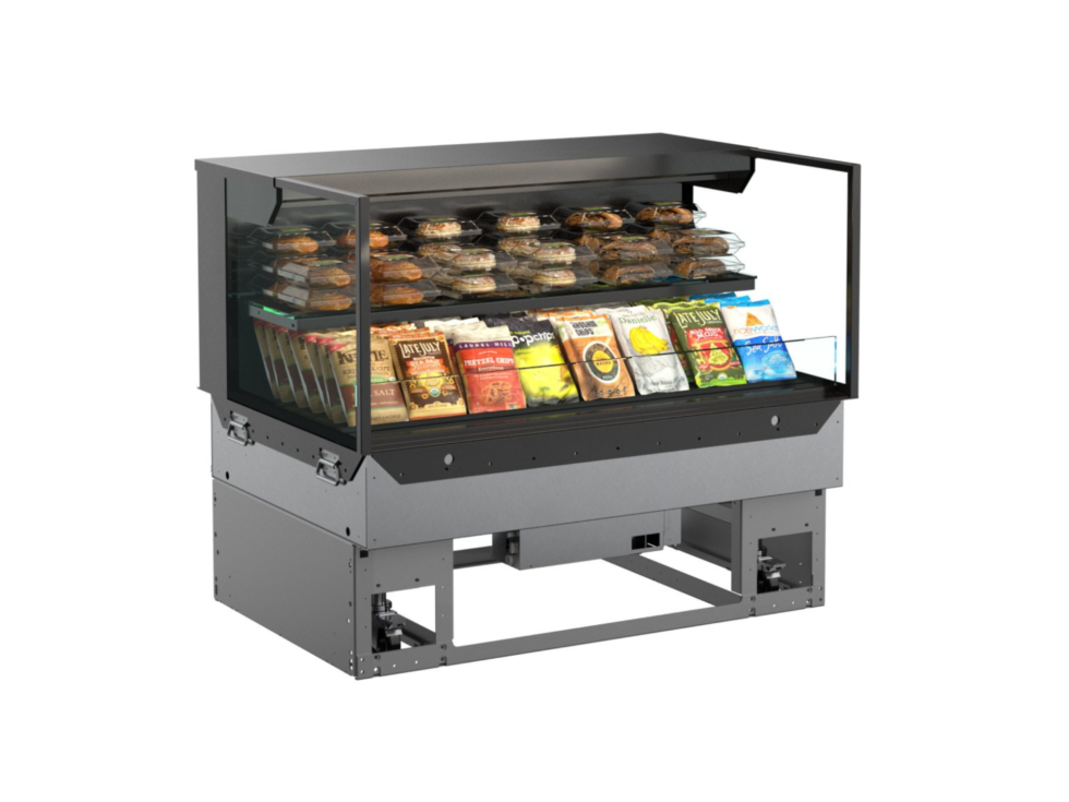 Reveal® Self-Service Non-Refrigerated Slide In Counter Case, 35-3/4"W x 33"D x 20-3/8"H